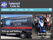 Tablet Screenshot of continentalcycles.com
